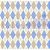 Tecido Tricoline Geométrico Caqui com Azul  - Tecidos Caldeira - 50 x 150 cm - Imagem 1