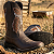 Bota Texana Masculina Country Bico Quadrado Boi - Imagem 1