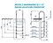 Escada Marinheiro 1.1/2” Inox 304- 4 Degraus Anatômicos -  ABS - Plástico - SODRAMAR - Imagem 2