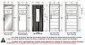 Porta de Aço Inox P/ Saunas 0,57x1,90 mt Estrutura em alumínio  aço inox C/ batente   - SODRAMAR - Imagem 2