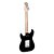 GUITARRA STRATO S+S+S PRETA - WGS - Imagem 2