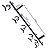 SUPORTE INSTRUMENTOS PAREDE C/ 5 - SATY - Imagem 1