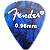 PALHETA GROSSA 0,96MM CELULOIDE - FENDER - Imagem 1