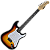 GUITARRA STRATO SUNBURST - MALIBU - Imagem 1