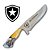 Faca De Churrasco Picanheira Do Botafogo 10" Personalizada 4mm - Imagem 1