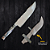 Faca Forjada 10" - 11 mm de Espessura Brut Forge Full Tang Com Contra fio - Imagem 2