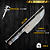Faca Forjada 10" - 11 mm de Espessura Brut Forge Full Tang Com Contra fio - Imagem 4