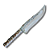 Faca Forjada 11" - 16mm de Espessura Fulltang - Brut Forge Cabo X - Imagem 1