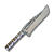 Faca Forjada 11" - 13,5 mm de Espessura Brut Forge Trabalhada em X - Imagem 1