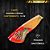 Faca Picanheira Artesanal de Churrasco do Flamengo  10" Aço inox 420c 4mm Espessura Cabo Madeira nobre e Resina - Personalizada - Imagem 3