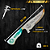 Faca Picanheira Artesanal de Churrasco do Palmeiras  10" Aço inox 420c 4mm Espessura Cabo Madeira nobre e Resina - Personalizada - Imagem 4