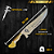 Kit Faca De Churrasco 10" com Garfo e Chaira - Imagem 5