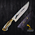 Kit Faca De Churrasco 10" com Garfo e Chaira - Imagem 3