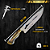 Kit Faca De Churrasco 10" com Garfo e Chaira - Imagem 5