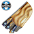 Kit faca Churrasco Trio conjunto Grêmio - Imagem 1