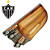 Kit faca Churrasco Trio conjunto Atlético Mineiro - Imagem 1