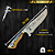 Faca Picanheira Artesanal de Churrasco do São Paulo  10" Aço inox 420c 4mm Espessura Cabo Madeira nobre e Resina - Personalizada - Imagem 4