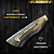 Faca Picanheira Artesanal de Churrasco do São Paulo  10" Aço inox 420c 4mm Espessura Cabo Madeira nobre e Resina - Personalizada - Imagem 3