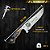Faca Picanheira Artesanal de Churrasco do Santos  10" Aço inox 420c 4mm Espessura Cabo Madeira nobre e Resina - Personalizada - Imagem 4