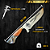 Faca Picanheira Artesanal de Churrasco Vasco Da Gama  10" Aço inox 420c 4mm Espessura Cabo Madeira nobre e Resina - Personalizada - Imagem 4