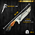 Faca Picanheira Artesanal de Churrasco do Atlético MG  10" Aço inox 420c 4mm Espessura Cabo Madeira nobre e Resina - Personalizada - Imagem 4