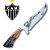 Faca Picanheira Artesanal 10 polegadas Do Athlético Mg em Aço Inox 420 – Personalizada 4mm - Imagem 1