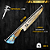 Faca Picanheira Artesanal de Churrasco De Pescaria 10" Aço inox 420c 4mm Espessura Cabo Madeira nobre e Resina - Personalizada - Imagem 4