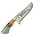Faca Picanheira Artesanal de Churrasco Dia dos Pais 10" Aço inox 420c 4mm Espessura Cabo Madeira nobre e Resina - Personalizada - Imagem 1