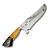 Faca Picanheira Artesanal de Churrasco Dia dos Pais 10" Aço inox 420c 4mm Espessura Cabo Madeira nobre e Resina - Personalizada - Imagem 1