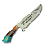 Faca Picanheira Artesanal de Churrasco Dia dos Pais 10" Aço inox 420c 4mm Espessura Cabo Madeira nobre e Resina - Personalizada - Imagem 1