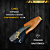 Faca Picanheira Artesanal de Churrasco Dia dos Pais 10" Aço inox 420c 4mm Espessura Cabo Madeira nobre e Resina - Personalizada - Imagem 3
