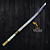 Katana Artesanal  26" Aço inox 420c 4mm Espessura Cabo Madeira nobre e Resina - Personalizada - Imagem 2