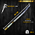 Katana Artesanal  26" Aço inox 420c 4mm Espessura Cabo Madeira nobre e Resina - Personalizada - Imagem 4