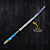 Katana Artesanal  24" Aço inox 420c 4mm Espessura Cabo Madeira nobre e Resina - Personalizada - Imagem 2