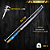 Katana Artesanal  24" Aço inox 420c 4mm Espessura Cabo Madeira nobre e Resina - Personalizada - Imagem 4