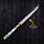 Katana Artesanal  14" Aço inox 420c 4mm Espessura Cabo Madeira nobre e Resina - Personalizada - Imagem 2
