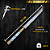 Katana Artesanal  14" Aço inox 420c 4mm Espessura Cabo Madeira nobre e Resina - Personalizada - Imagem 4