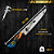 Faca Picanheira Artesanal de Churrasco Javali 10" Aço inox 420c 4mm Espessura Cabo Madeira nobre e Resina - Personalizada - Imagem 5