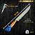 Faca Picanheira Artesanal de Churrasco 10" Aço inox 420c 4mm Espessura Cabo Madeira nobre e Resina - Personalizada - Imagem 4