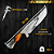 Faca Picanheira Artesanal de Churrasco Munição no cabo 10" Aço inox 420c 4mm Espessura - Personalizada - Imagem 5