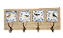 3017CG-103 Quadro cabideiro 4 Azulejos - Pássaros Arabesco - Imagem 1