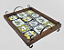 3096PML-092 - Bandeja de Azulejos com Pés/ Alças de Metal - Farmhouse - Imagem 3