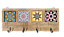 3017CP-013 Quadro cabideiro 4 Azulejos - Vitral - Imagem 1