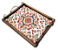 3096PML-150 - Bandeja de Azulejos com Pés/ Alças de Metal - Mandala Lar - Imagem 1