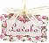 1706-002 Placa MDF - Lavabo floral rosa - Imagem 1