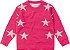 Blusão de Trico Rosa Estampa Estrela Prata Malwee - Imagem 1