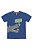 Conjunto de Camiseta Azul Jacare Bermuda Moletom Up Baby - Imagem 3