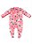 Macacão Pijama Inverno Malha Soft Rosa Bebe Menina Up Baby - Imagem 2