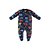 Macacão Pijama Malha Soft Azul Carros Bebe Menino Up Baby - Imagem 1