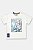 Camiseta De Manga Curta Malha Flamê Branca Bebe Menino Up Baby - Imagem 1